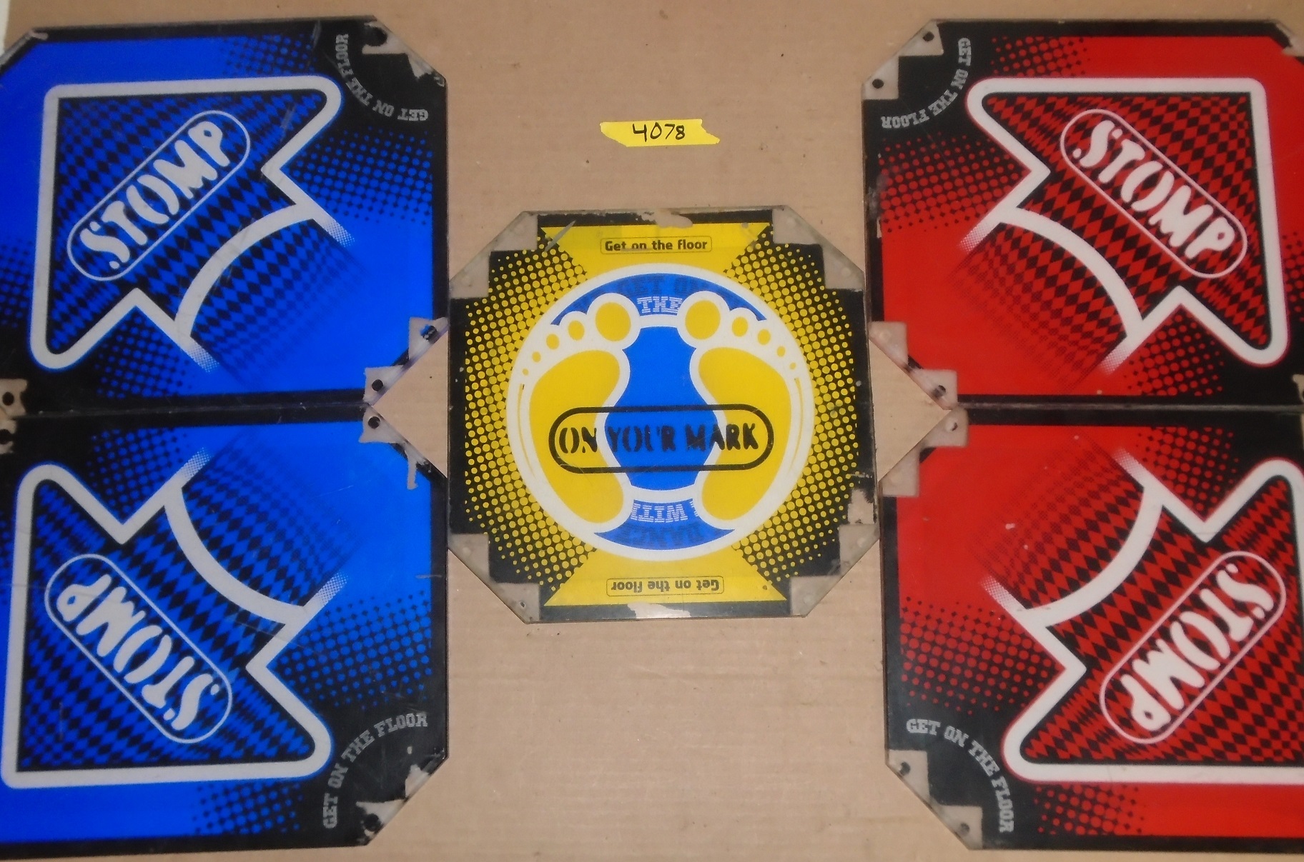 ANDAMIRO PUMP IT UP Arcade Machine Game DANCE PAD SET 4078 for sale